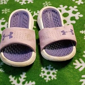 Under Armour Kids Lavender Slide Sandals